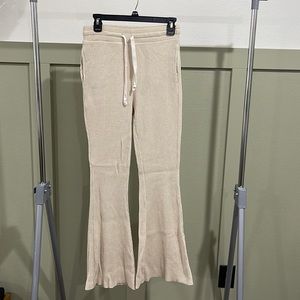 American Eagle waffle flare lounge pants